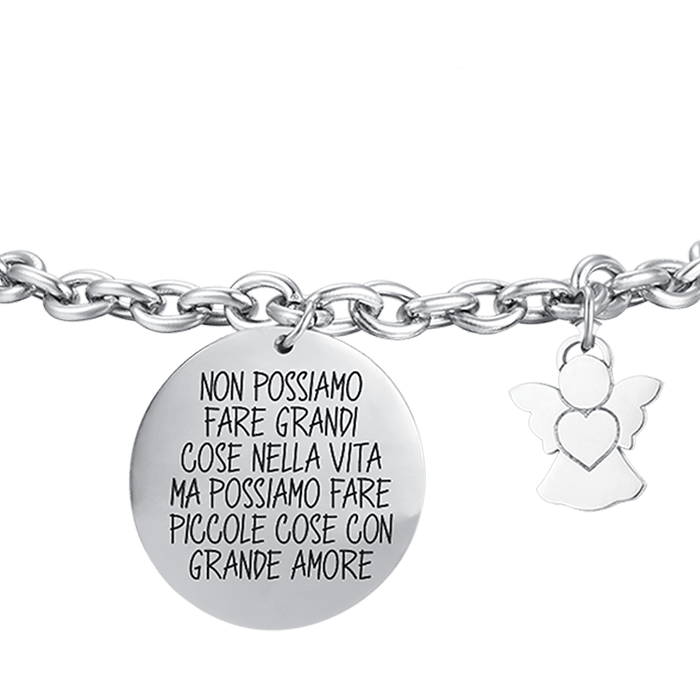 BRACCIALE DONNA IN ACCIAIO NON POSSIAMO FARE GRANDI COSE NELLA VITA MA POSSIAMO