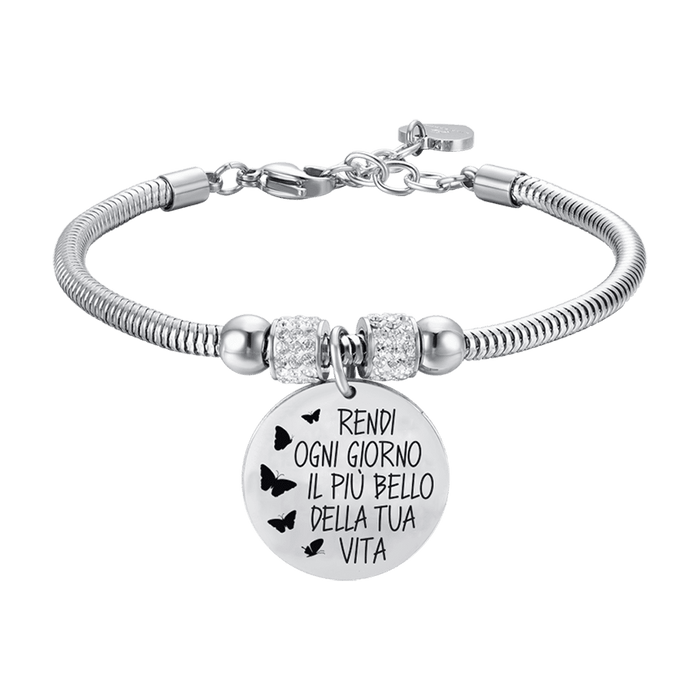 BRACELET EN ACIER POUR FEMME FAITES DE CHAQUE JOUR LE PLUS BEAU DE VOTRE VIE