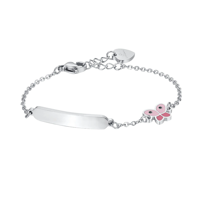 BRACELET EN ACIER POUR FILLE AVEC PAPILLON