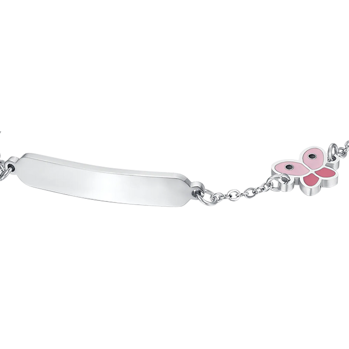 BRACELET EN ACIER POUR FILLE AVEC PAPILLON
