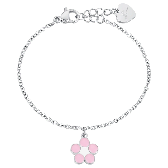 GIRL'S STEEL BRACELET WITH FLOWER