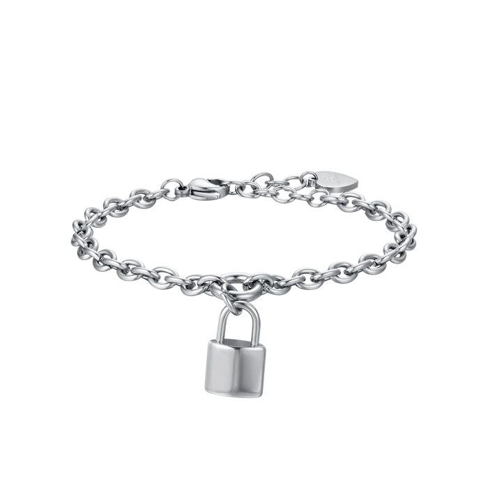 WOMEN'S STEEL BRACELET WITH PADLOCK