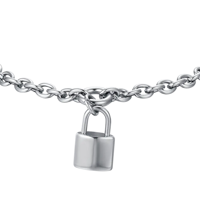 WOMEN'S STEEL BRACELET WITH PADLOCK