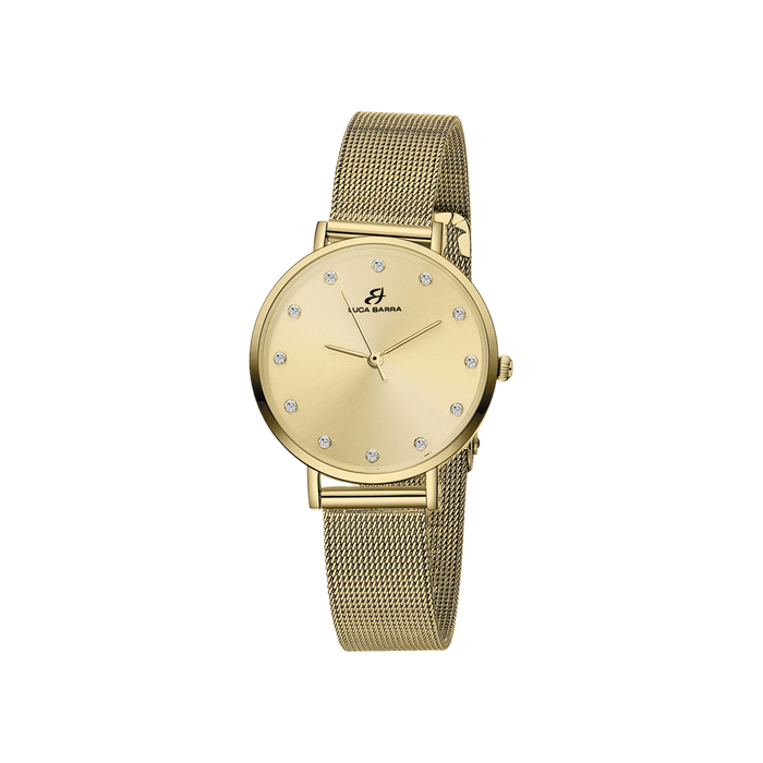 MONTRE FEMME EN ACIER ROSE AVEC BOÎTIER EN ACIER ROSE