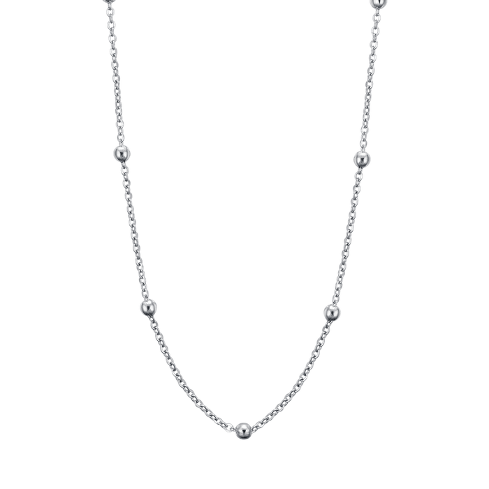 LONG WOMEN'S NECKLACE IN STEEL FOR CHARMS
