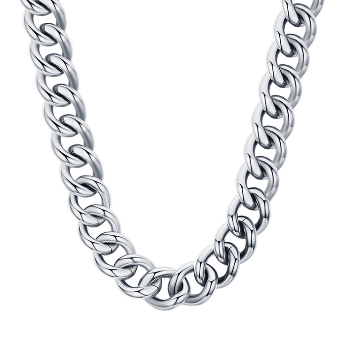 COLLANA DONNA IN ACCIAIO CON MAGLIA CATENA