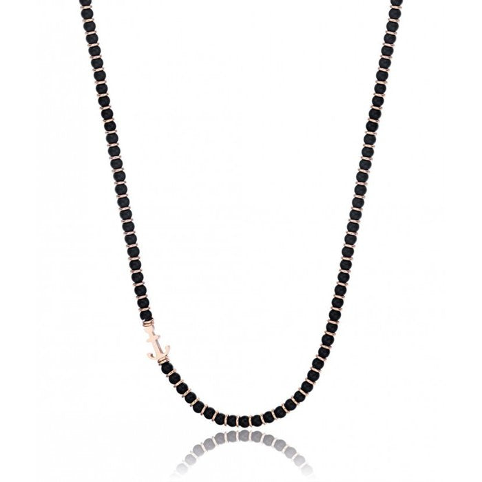 Collier en agate noire