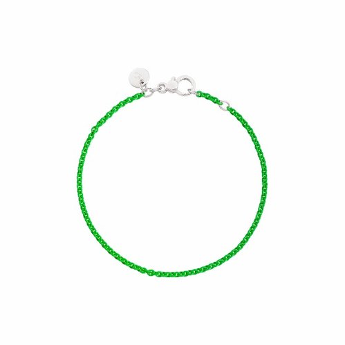 GREEN SILVER BRACELET