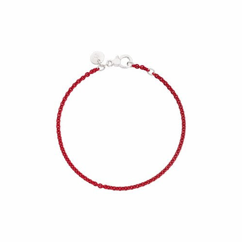RED SILVER BRACELET