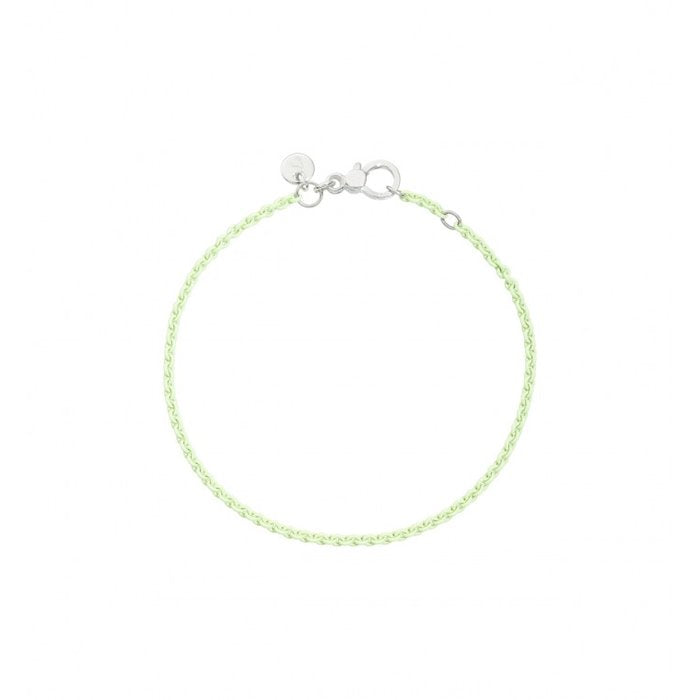 BRACELET ARGENT VERT PASTEL