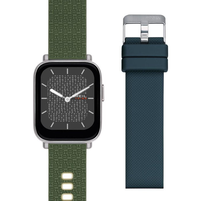 SBT-1 - SMARTWATCH WITH DOUBLE STRAP AND SILVER CASE EW0604