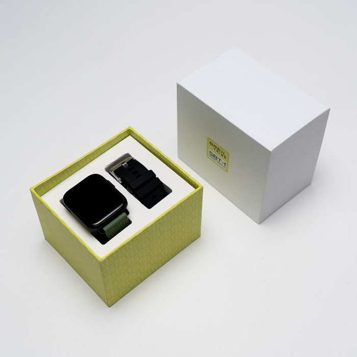 SBT-1 - MONTRE CONNECTÉE AVEC DOUBLE BRACELET ET BOÎTIER 36 x 44 MM