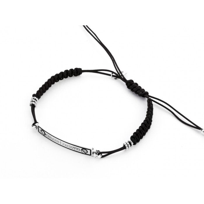 Plate cord bracelet