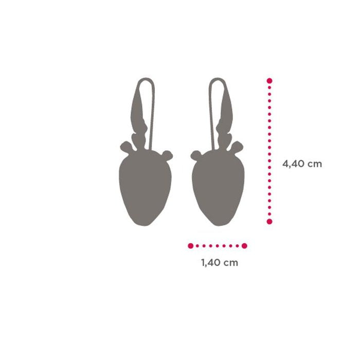 Boucles d'oreilles Pala Figue de Barbarie Lapilli