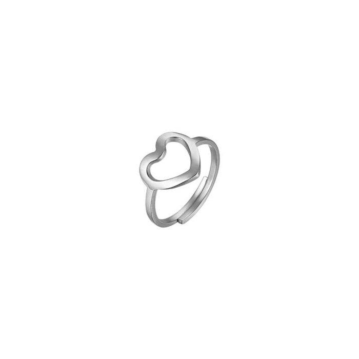 Anello in acciaio con cuore