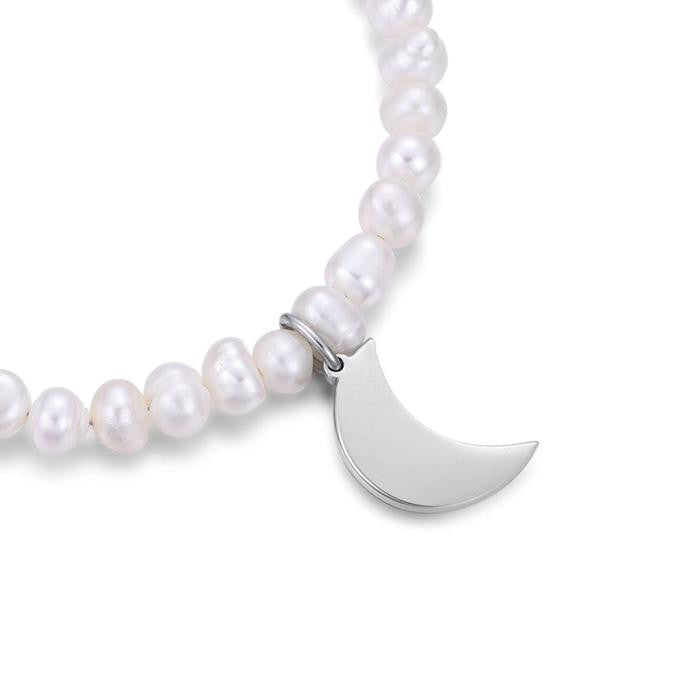 Bracciale Con Perle E Luna