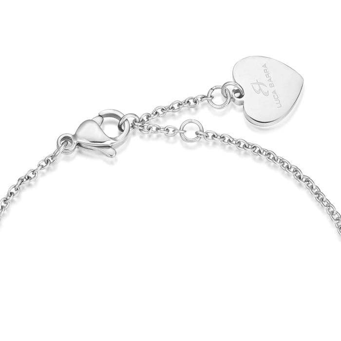 Bracciale In Acciaio Con Cuori