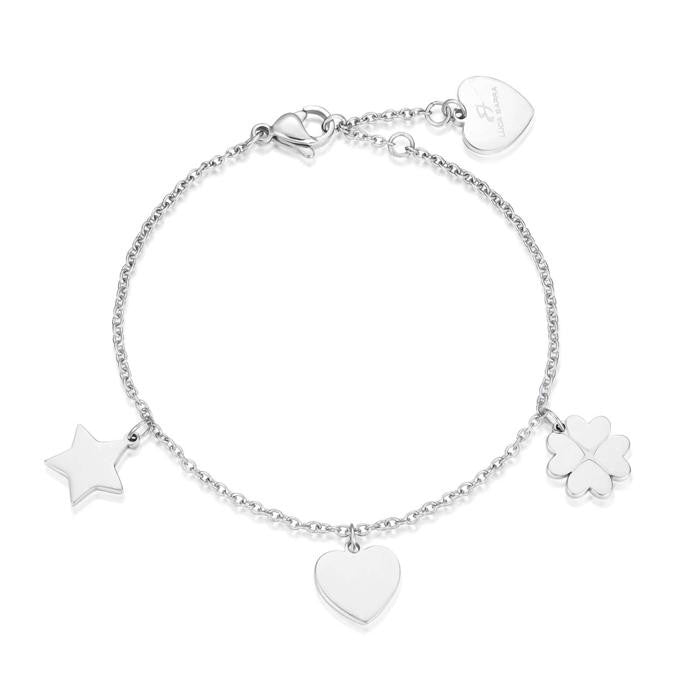 Bracciale In Acciaio Simboli