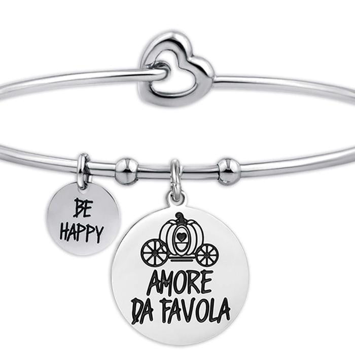 Bracciale In Acciaio Amore Da Favola