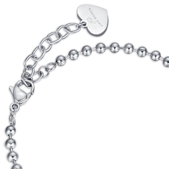 Bracelet en acier avec phrase « Je t'aime grand-mère »