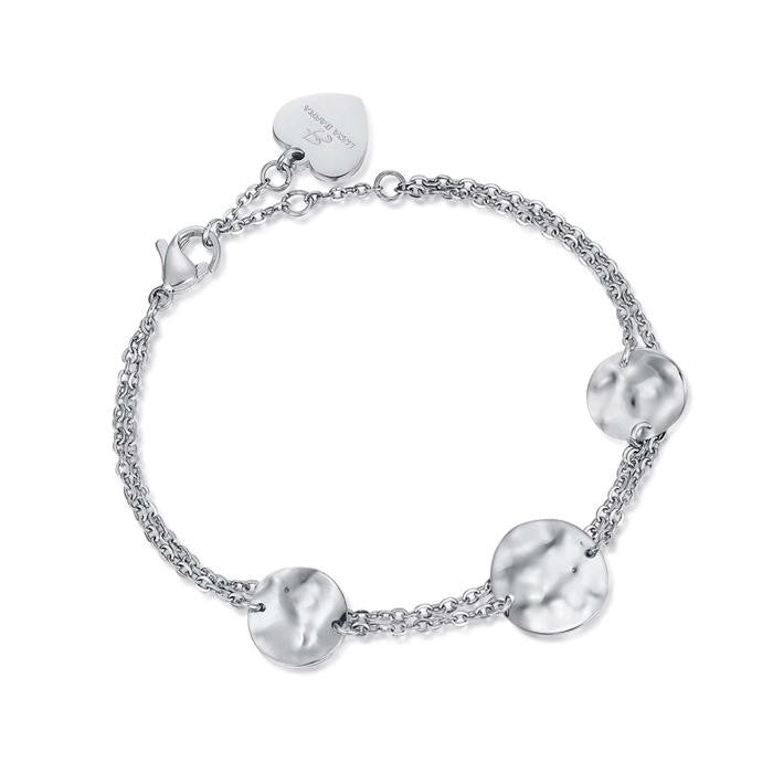 Bracciale In Acciaio Effetto Martellato