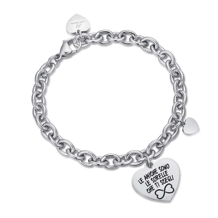 Bracciale In Acciaio Le Amiche Sono Le Sorelle Che Ti Scegli