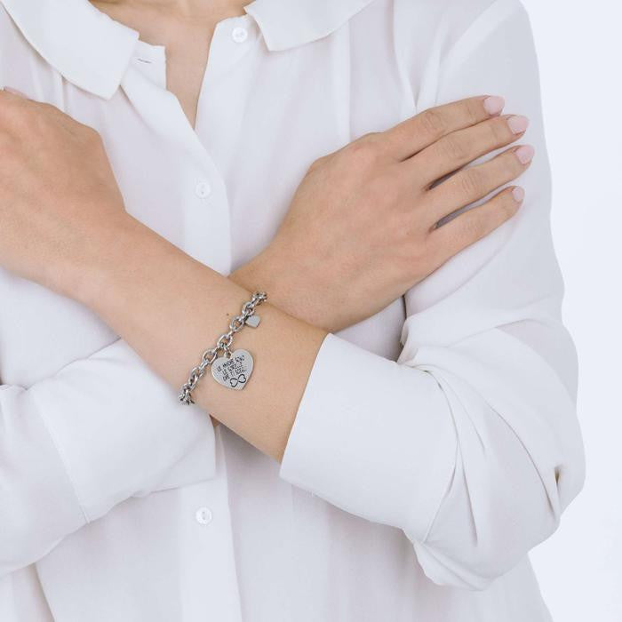 Bracciale In Acciaio Le Amiche Sono Le Sorelle Che Ti Scegli