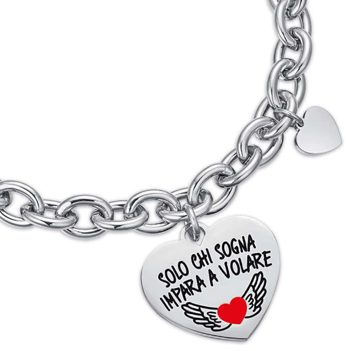 Bracciale In Acciaio Solo Chi Sogna Impara A Volare