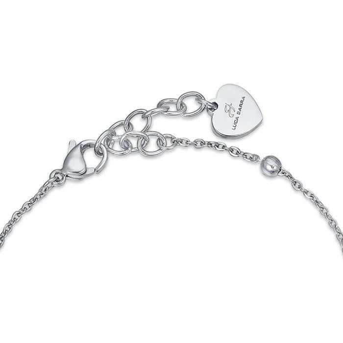 Steel Bracelet With Stars In Steel Ip Gold And Horn