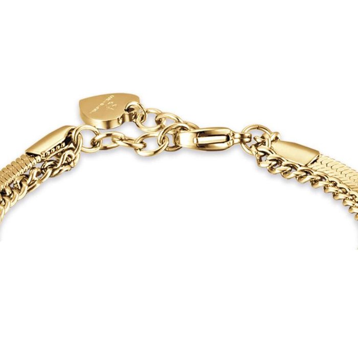 Bracelet en acier doré IP