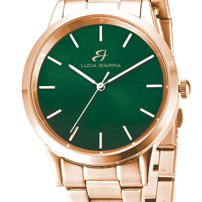 IP gold steel watch