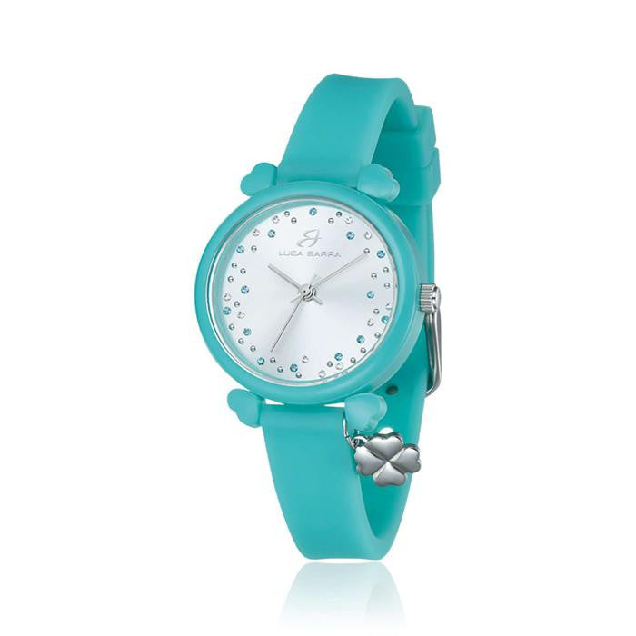 Montre en silicone vert émeraude