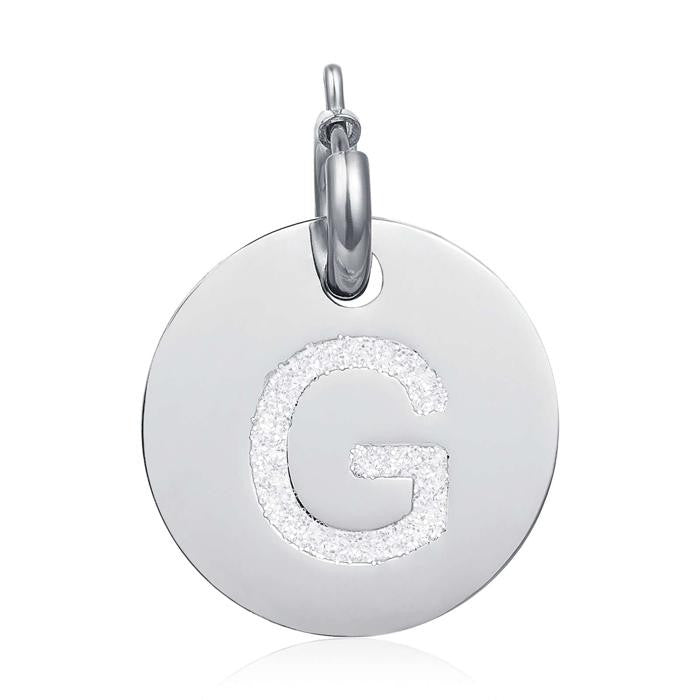 Charm Lettera G Glitter