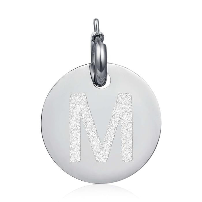 Charm Lettera M Glitter