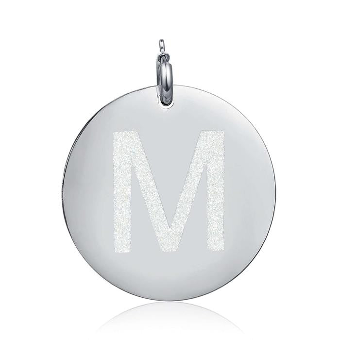 Charm Lettera M Glitter