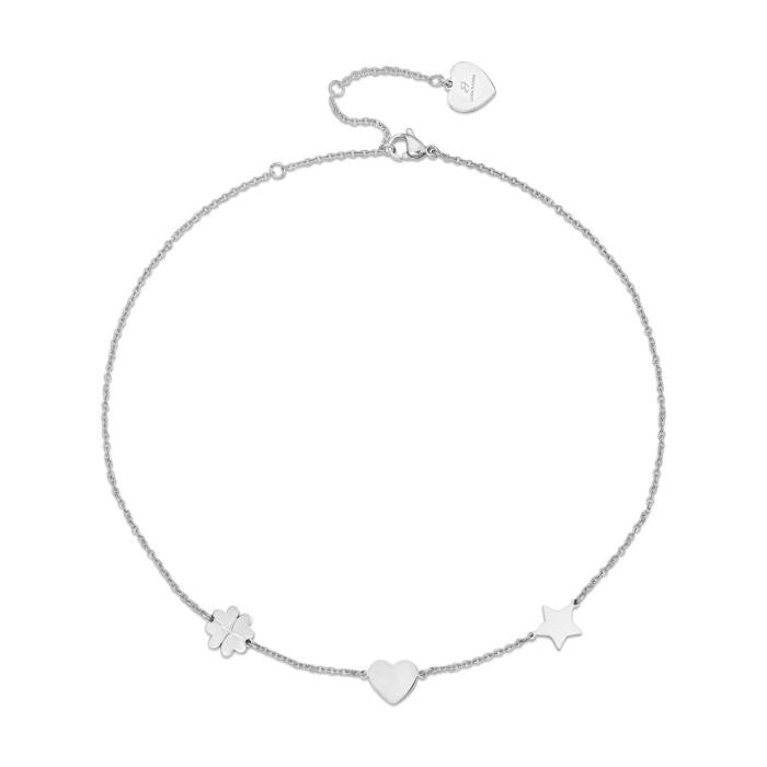 Collana In Acciaio Con Simboli