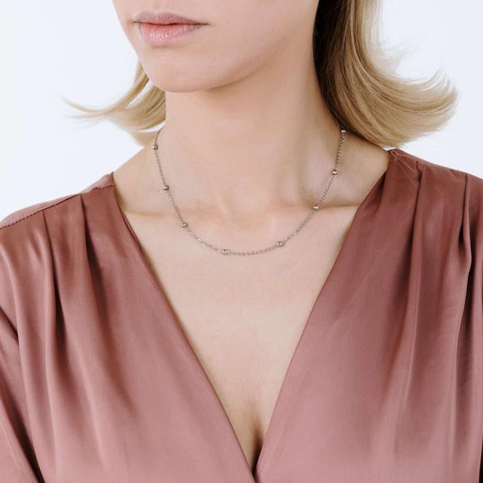 Collana In Acciaio Per Charms