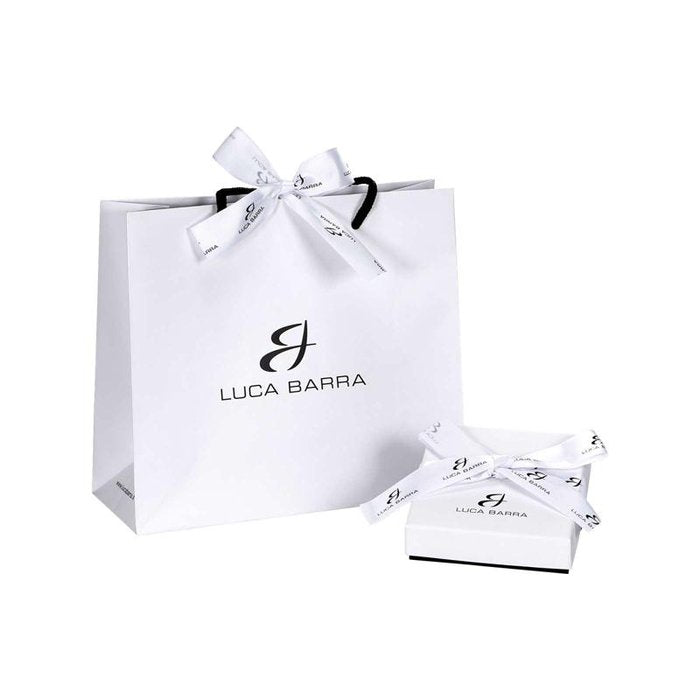 Collana tennis in acciaio con cristalli bianchi