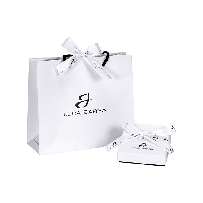 ORECCHINI DONNA IN ACCIAIO IP GOLD CON CRISTALLI BIANCHI