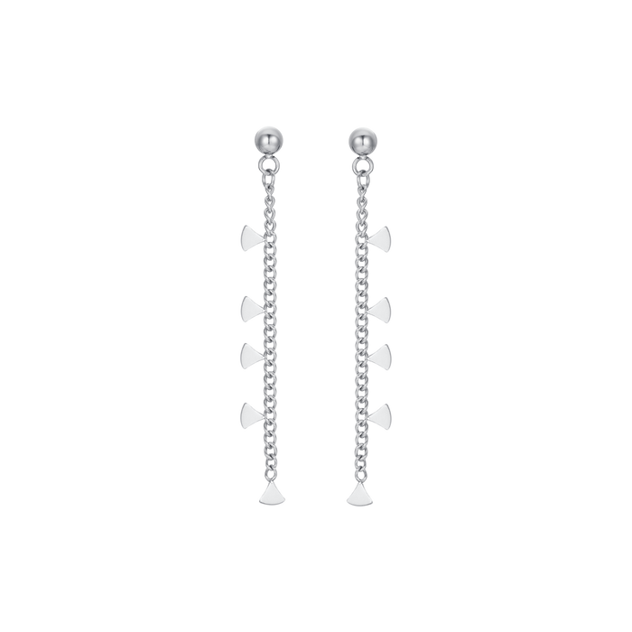 COLLIER FEMME EN ACIER AVEC TRIANGLES