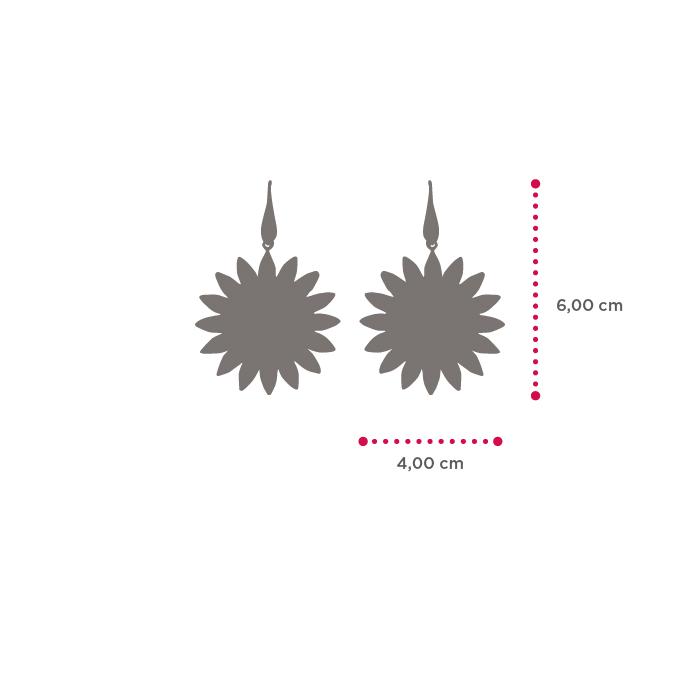 Boucles d'oreilles tournesol