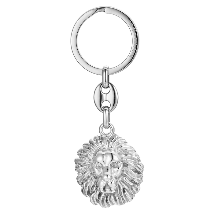 MEN'S STEEL KEY RING LION HEAD