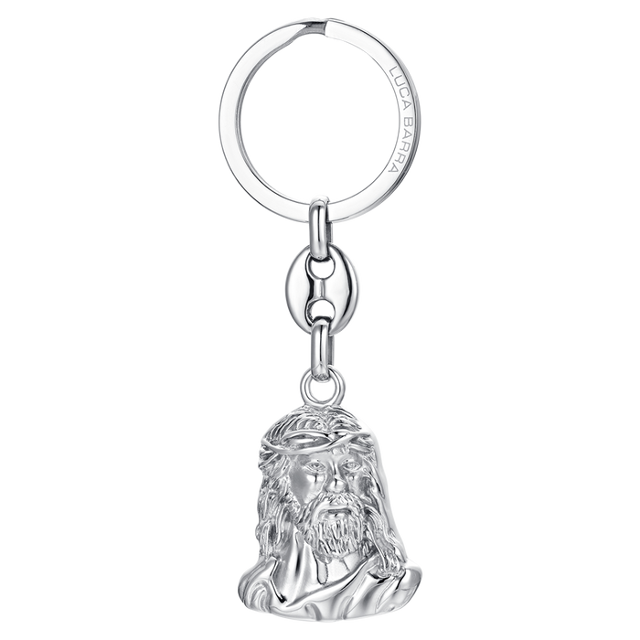HOLY FACE STEEL KEY RING FOR MEN