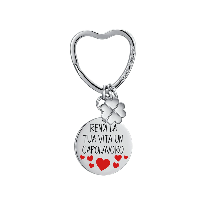 PORTE-CLÉS EN ACIER POUR FEMME FAITES DE VOTRE VIE UN CHEF-D'ŒUVRE