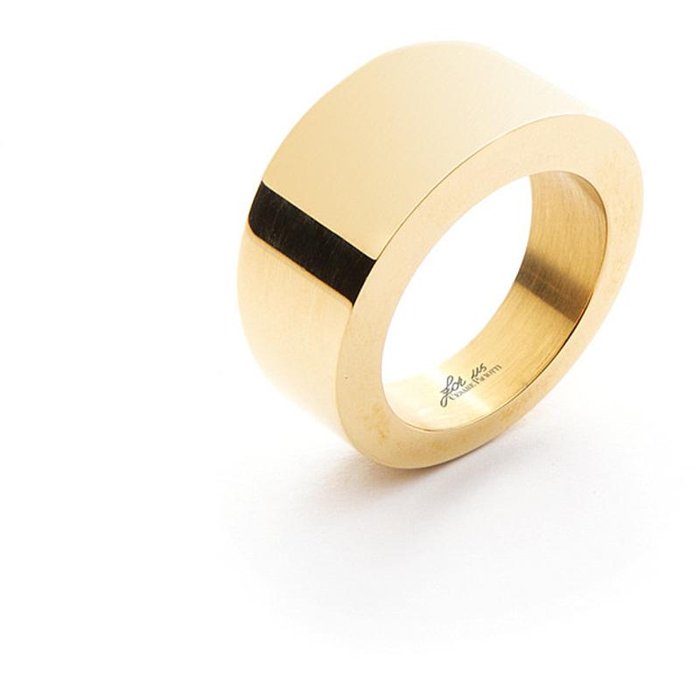 Laminated band ring
