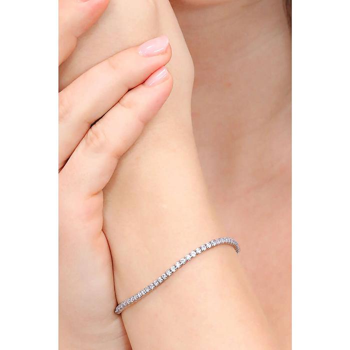 Bracelet tennis en argent et zircone