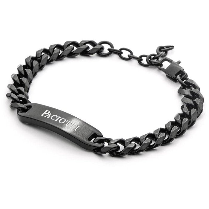 Groumette mesh bracelet with plate