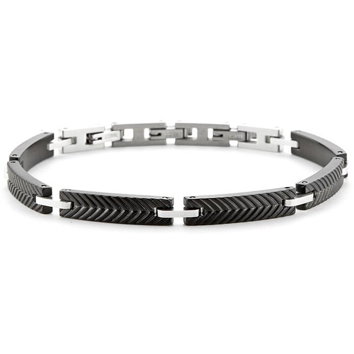 Bracelet en acier PVD noir