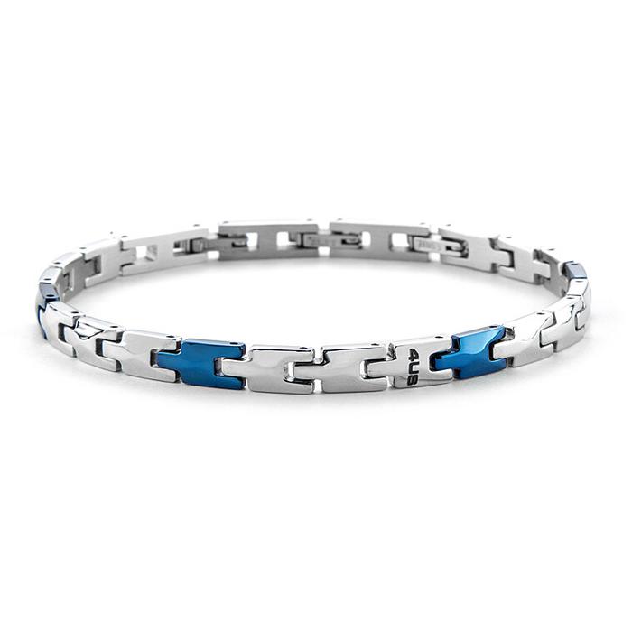 Bracelet en acier PVD bleu