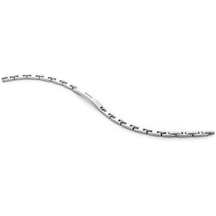 Two-tone bracelet with plate